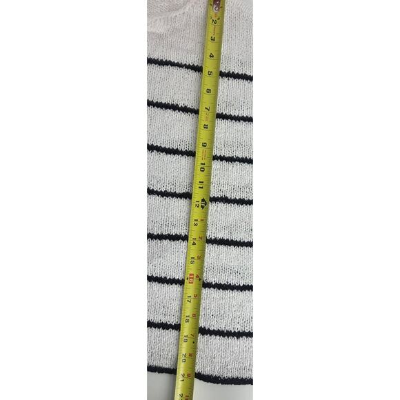 NWT Madewell Boatneck Pullover Sweater Black White Size XXL Retail $110 - Picture 9 of 11